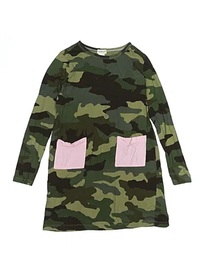 Pre-owned Crewcuts Outlet Kids' Dress In Green