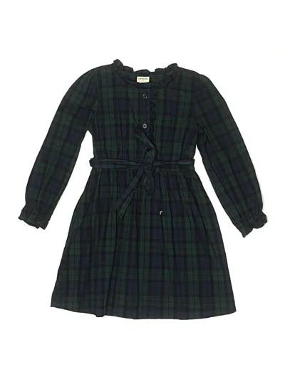 Pre-owned Crewcuts Outlet Kids' Dress In Green