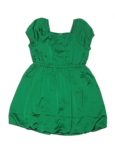 Pre-owned Crewcuts Outlet Kids' Dress In Green