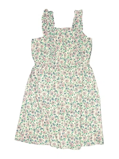 Pre-owned Crewcuts Outlet Kids' Dress In Green