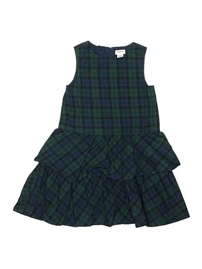 Pre-owned Crewcuts Outlet Kids' Dress In Green