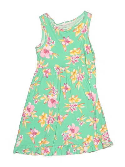 Pre-owned Crewcuts Outlet Kids' Dress In Green