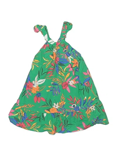 Pre-owned Crewcuts Outlet Kids' Dress In Green