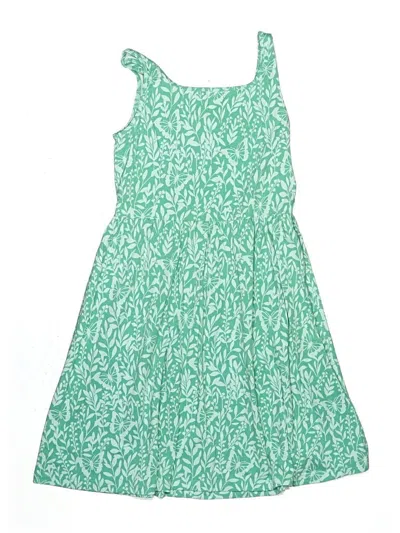 Pre-owned Crewcuts Outlet Kids' Dress In Green