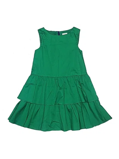 Pre-owned Crewcuts Outlet Kids' Dress In Green