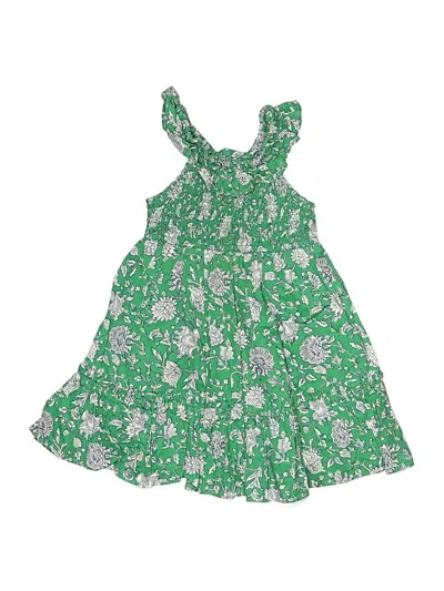 Pre-owned Crewcuts Outlet Kids' Dress In Green