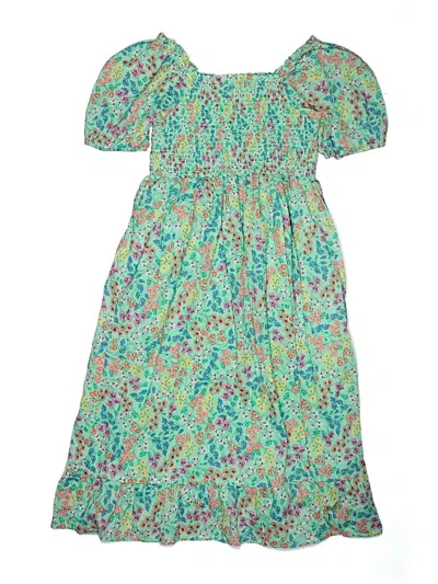 Pre-owned Crewcuts Outlet Kids' Dress In Green