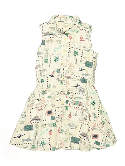 Pre-owned Crewcuts Outlet Kids' Dress In Ivory