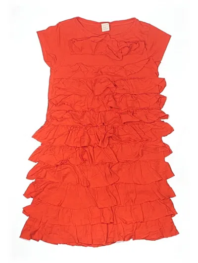 Pre-owned Crewcuts Outlet Kids' Dress In Orange