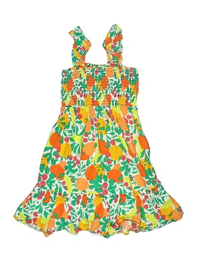Pre-owned Crewcuts Outlet Kids' Dress In Orange