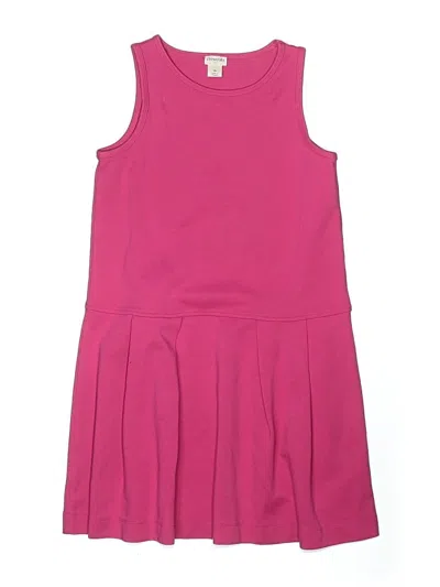 Pre-owned Crewcuts Outlet Kids' Dress In Pink