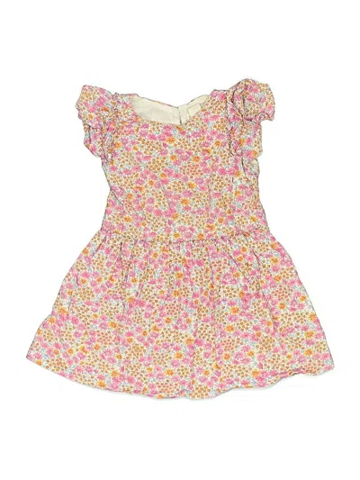 Pre-owned Crewcuts Outlet Kids' Dress In Pink
