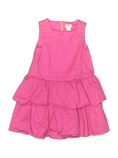 Pre-owned Crewcuts Outlet Kids' Dress In Pink