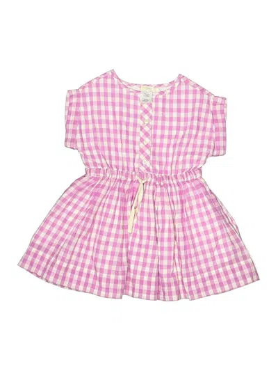 Pre-owned Crewcuts Outlet Kids' Dress In Pink