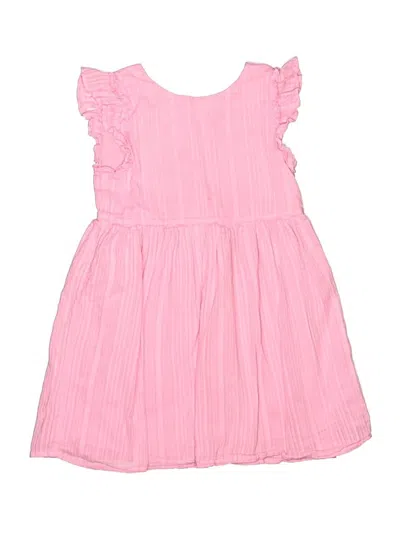 Pre-owned Crewcuts Outlet Kids' Dress In Pink