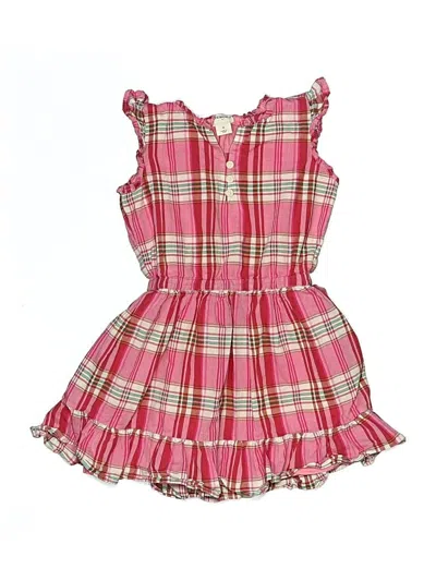 Pre-owned Crewcuts Outlet Kids' Dress In Pink