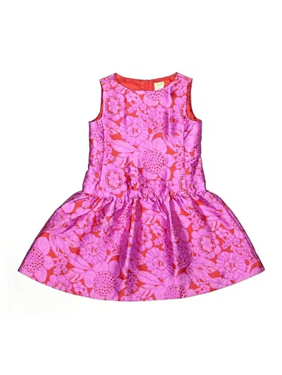 Pre-owned Crewcuts Outlet Kids' Dress In Pink