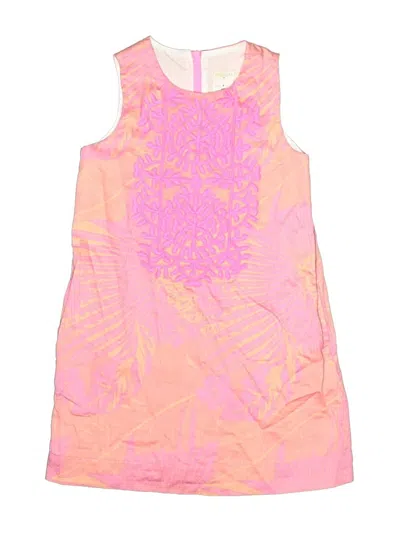 Pre-owned Crewcuts Outlet Kids' Dress In Pink