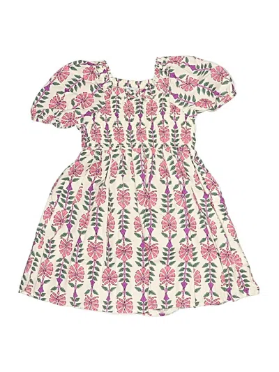 Pre-owned Crewcuts Outlet Kids' Dress In Pink