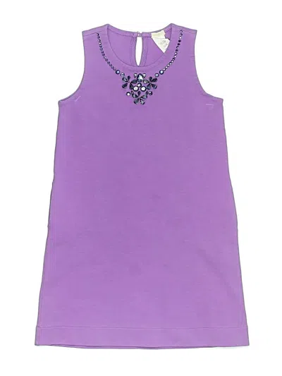 Pre-owned Crewcuts Outlet Kids' Dress In Purple