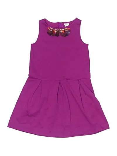 Pre-owned Crewcuts Outlet Kids' Dress In Purple