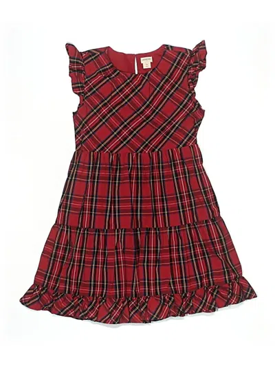 Pre-owned Crewcuts Outlet Kids' Dress In Red