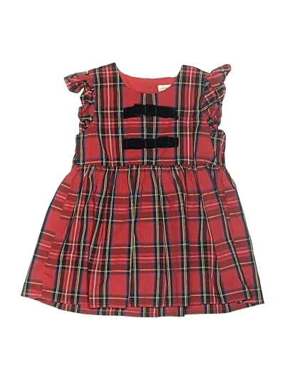 Pre-owned Crewcuts Outlet Kids' Dress In Red