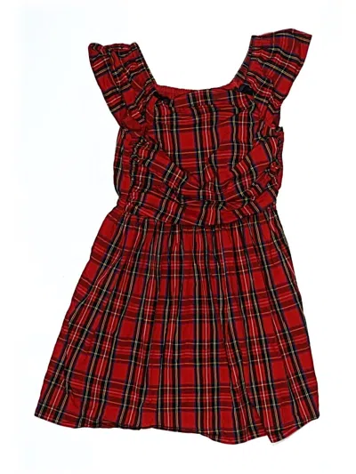 Pre-owned Crewcuts Outlet Kids' Dress In Red