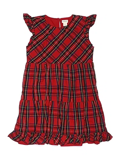 Pre-owned Crewcuts Outlet Kids' Dress In Red