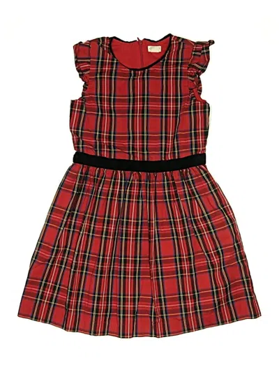 Pre-owned Crewcuts Outlet Kids' Dress In Red