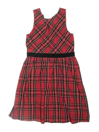 Pre-owned Crewcuts Outlet Kids' Dress In Red