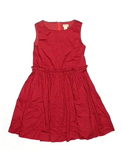 Pre-owned Crewcuts Outlet Kids' Dress In Red