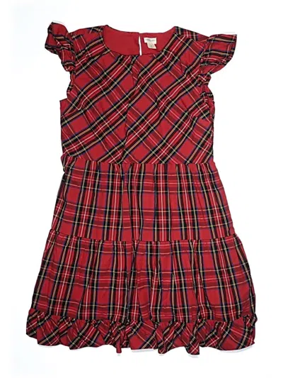 Pre-owned Crewcuts Outlet Kids' Dress In Red