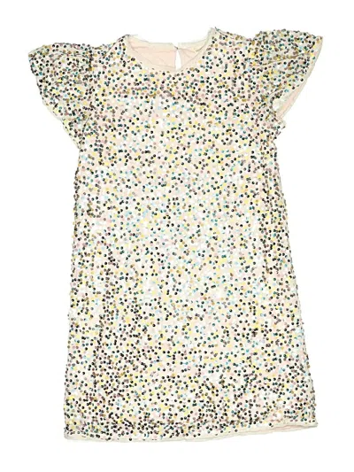 Pre-owned Crewcuts Outlet Kids' Dress In Silver