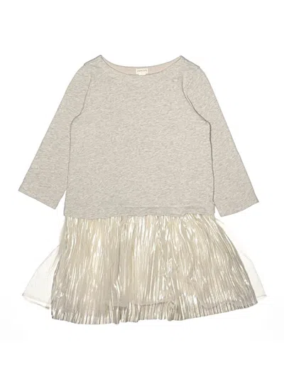 Pre-owned Crewcuts Outlet Kids' Dress In Silver