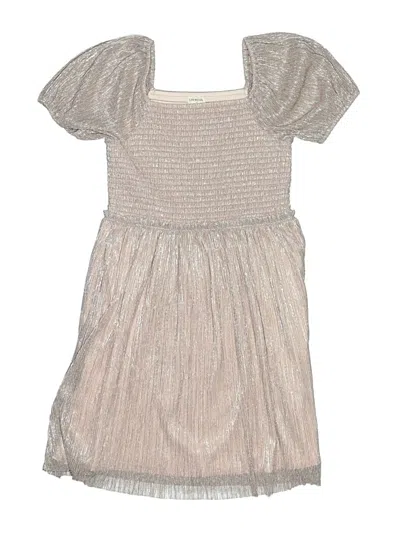 Pre-owned Crewcuts Outlet Kids' Dress In Silver