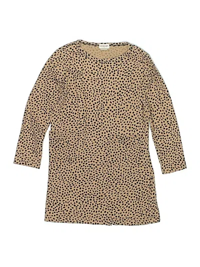 Pre-owned Crewcuts Outlet Kids' Dress In Tan