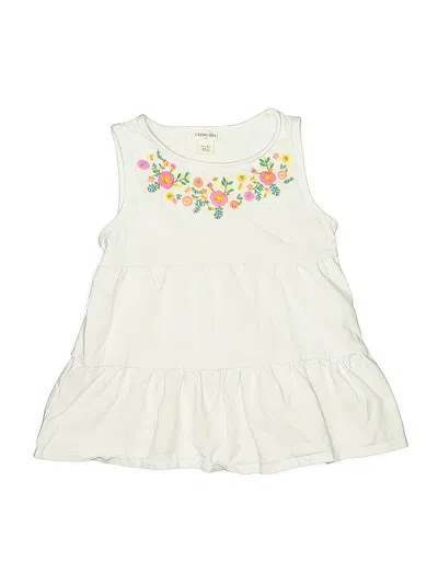 Pre-owned Crewcuts Outlet Kids' Dress In White