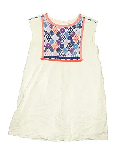 Pre-owned Crewcuts Outlet Kids' Dress In White