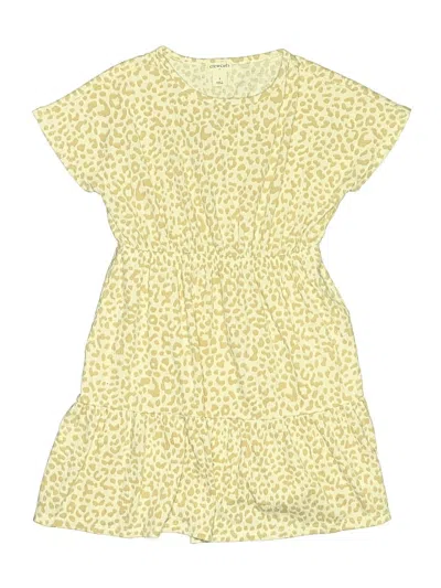 Pre-owned Crewcuts Outlet Kids' Dress In Yellow