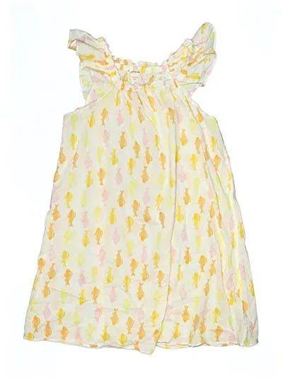 Pre-owned Crewcuts Outlet Kids' Dress In Yellow