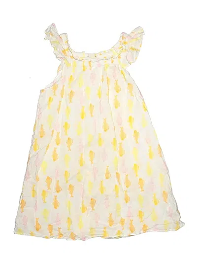Pre-owned Crewcuts Outlet Kids' Dress In Yellow