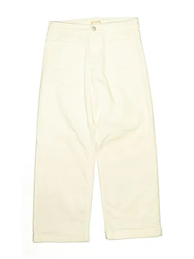 Pre-owned Crewcuts Outlet Kids' Jeans In Ivory