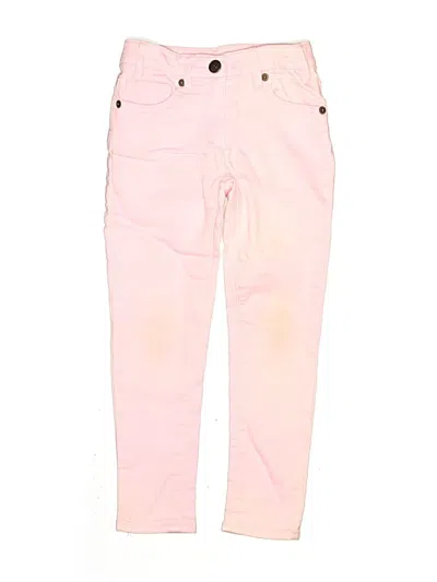 Pre-owned Crewcuts Outlet Kids' Jeans In Pink