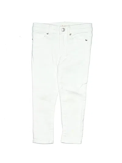 Pre-owned Crewcuts Outlet Kids' Jeans In White
