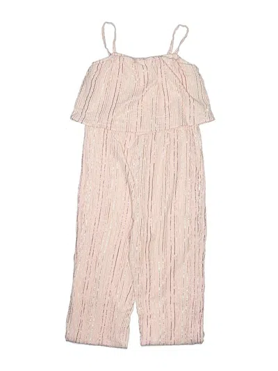 Pre-owned Crewcuts Outlet Kids' Jumpsuit In Pink
