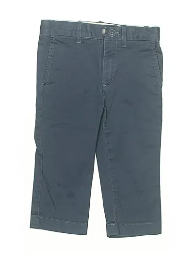 Pre-owned Crewcuts Outlet Kids' Khaki Pant In Blue