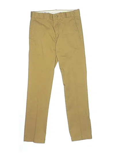 Pre-owned Crewcuts Outlet Kids' Khaki Pant In Brown