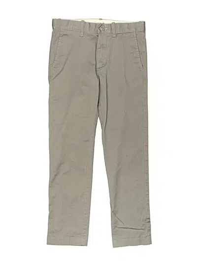 Pre-owned Crewcuts Outlet Kids' Khaki Pant In Gray