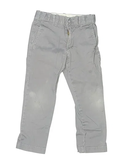 Pre-owned Crewcuts Outlet Kids' Khaki Pant In Gray